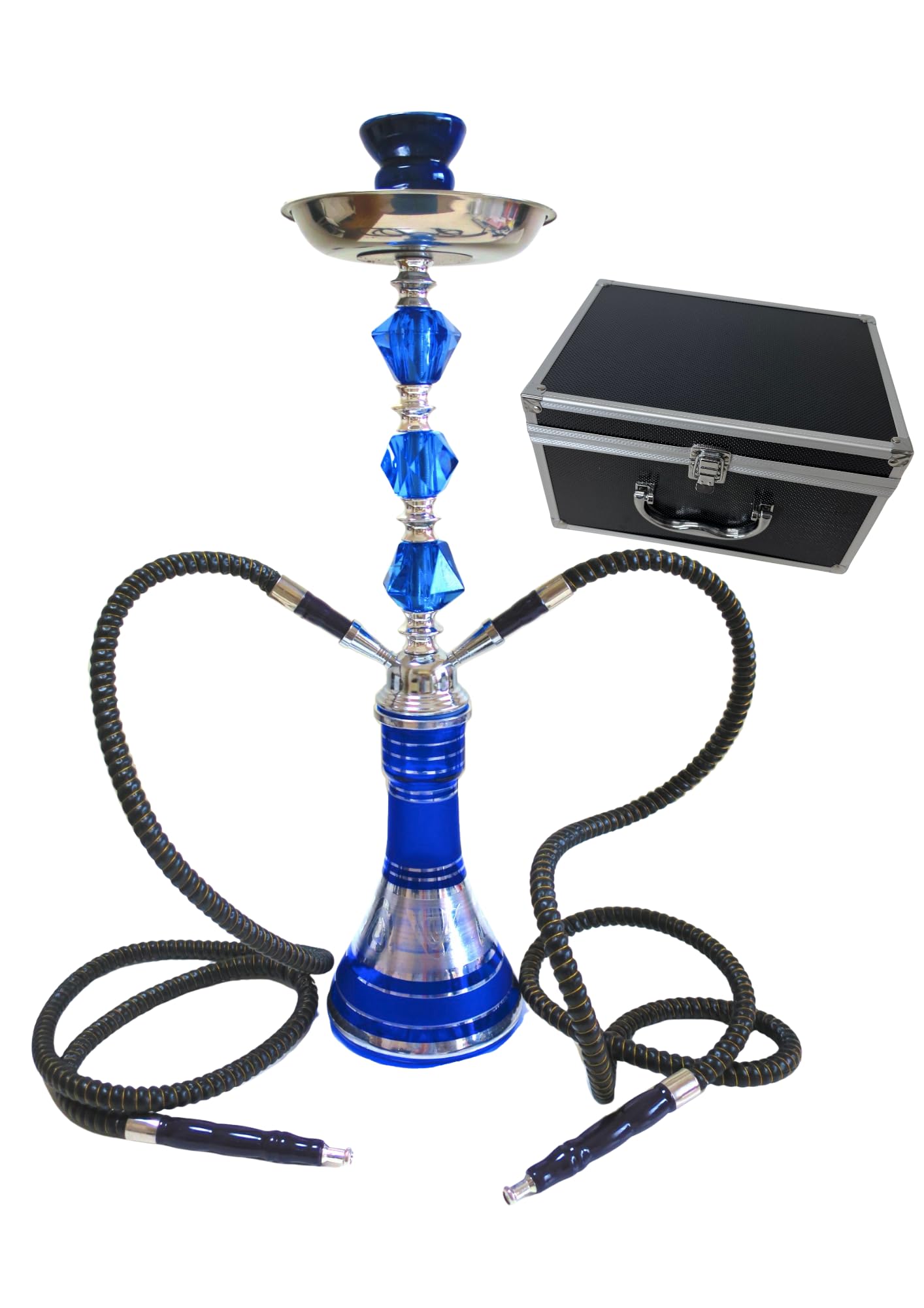 Amazon.co.jp: 【大型サイズ 】ブルーシーシャ(ホース2本) 水タバコ