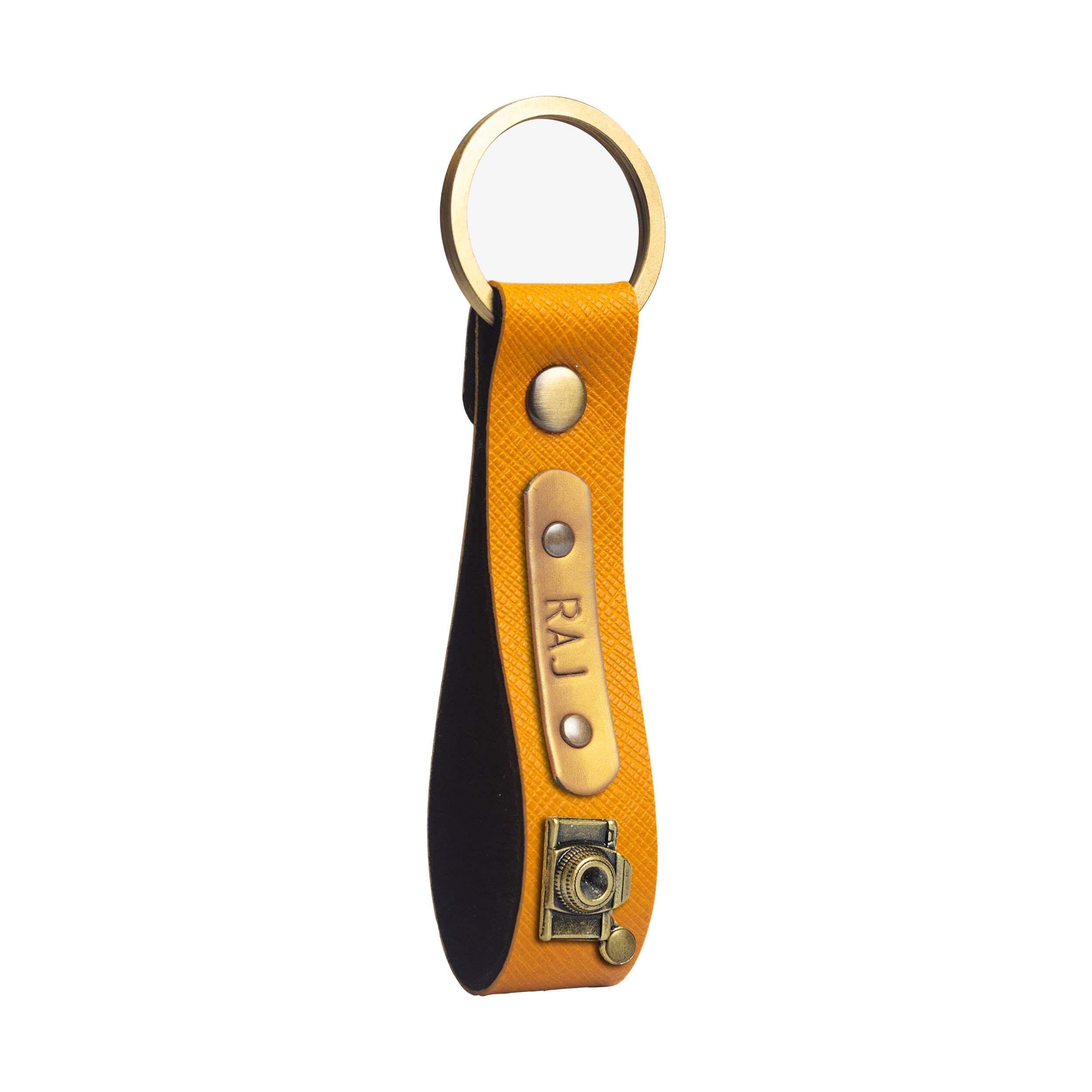 The Messy Corner Personalized Vegan Premium Leather Keychain|Formen,Women & Kids|Customizable Keychain Featuring Charm And Name Tag|Durable And Enduring Unisex Present With Metal Ring|Mustard,Red (B08WLQZCPZ) Amazon Price History, Amazon Price Tracker