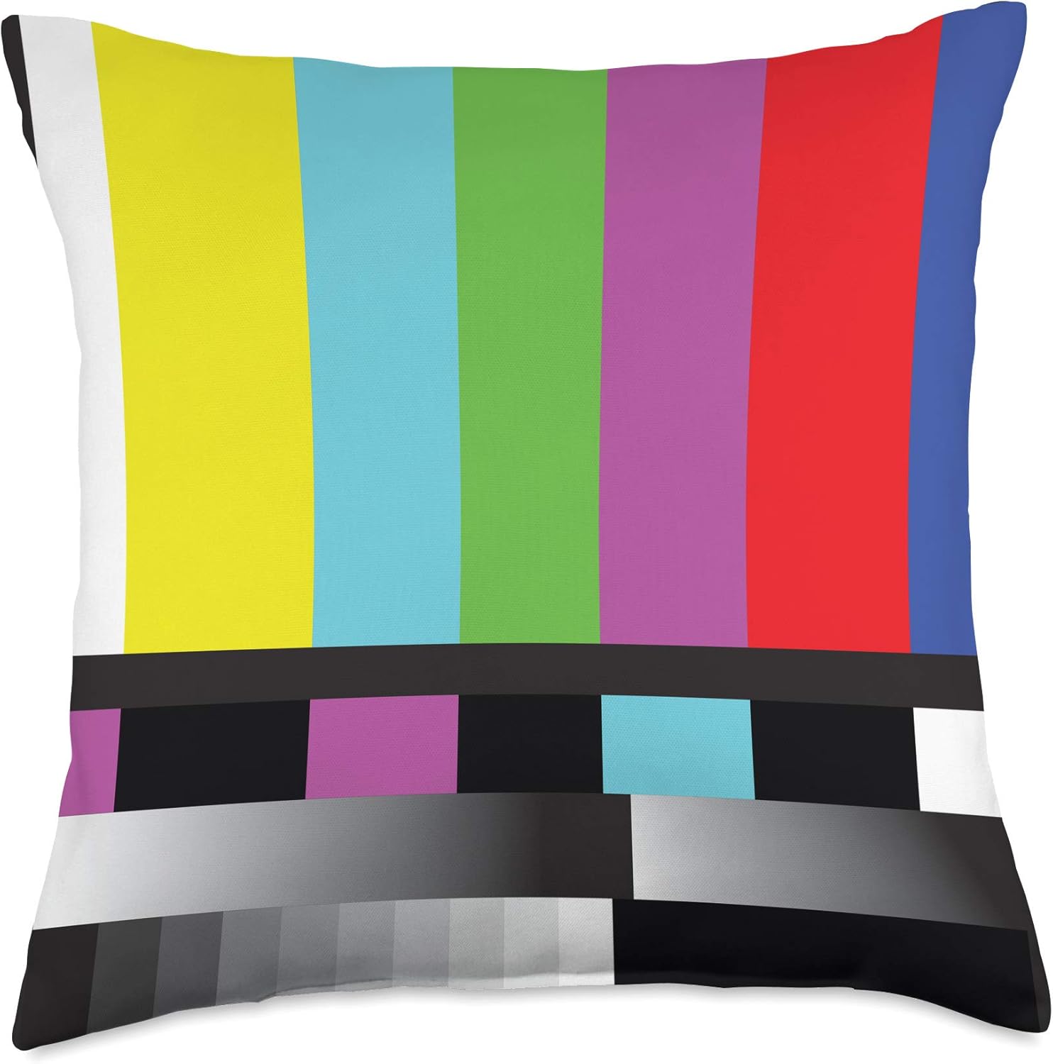 Vintage Retro 80's No Signal Tv / Please Stand by Throw Pillow