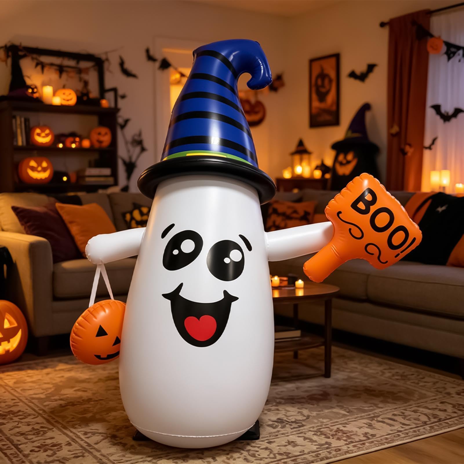 Chapeau gonflable décoratif pour Halloween en plein air et
