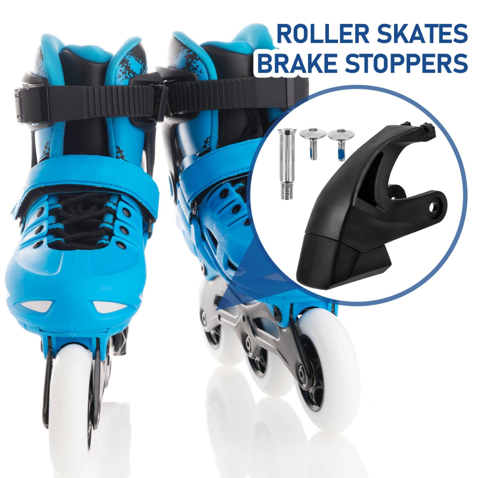 Homoyoyo 2 Jeux De Freins De Rechange pour Patins À Roues Alignées : Freins De Rechange Butée De Frein De Patin À Roues Alignées Universelle pour Accessoires De Remplacement De Patinage