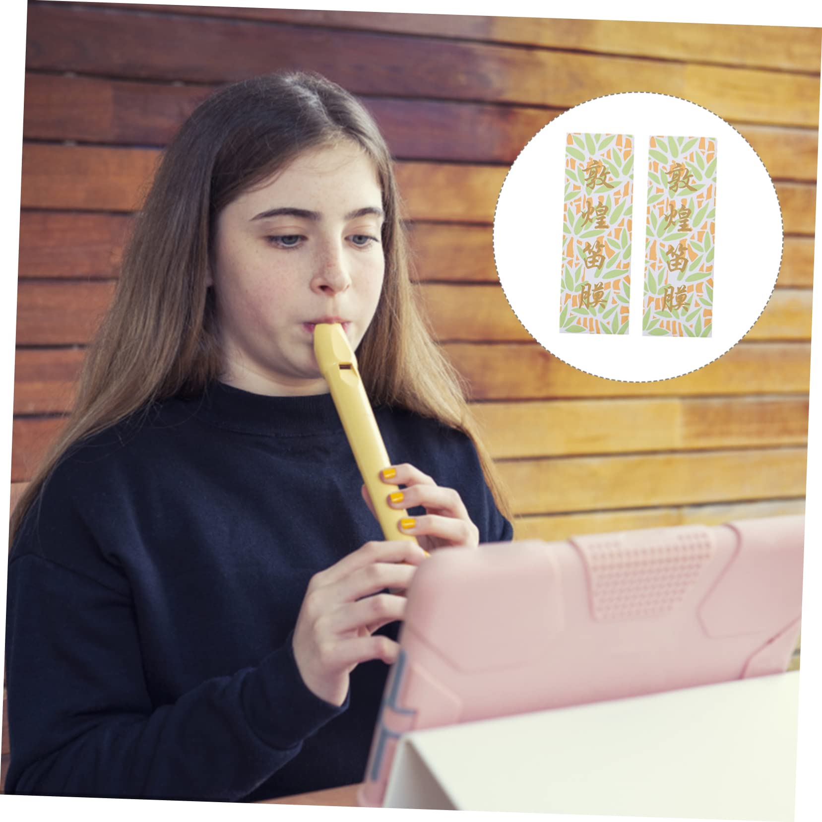 2 opakowania naturalnej membrany trzcinowej do akcesoriów Dizi, trwałe membrany Dizi, chińska membrana instrumentów, akcesoria do instrumentów, membrany do Toyvian