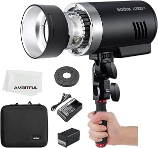 Godox AD300PRO 300W Lithium Battery Outdoor Flash Strobe, 1/8000s HSS, TTL Flash Light with Built-in 2.4G Receiver for Nikon, Canon, Sony, Fuji, Pentax and Olympus