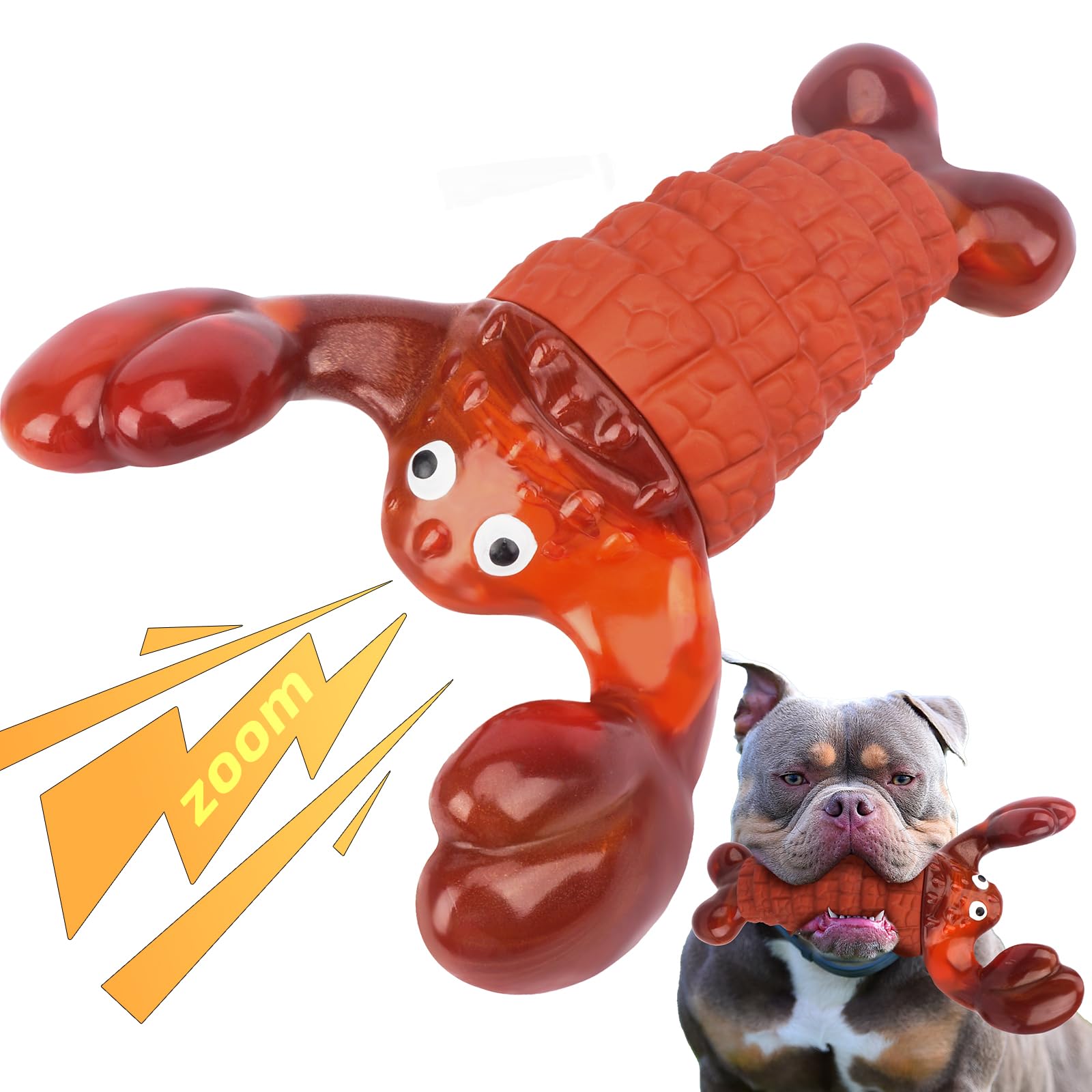 BIKIISEN Squeaky Dog Toys for Aggressive Chewers for Large Dogs Interactive Chew Toys to Keep Them Busy Indestructible