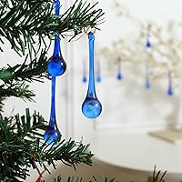 Vista 5 de LONGWIN 20pcs cristal lágrima lámpara colgante piezas boda fiesta árbol de Navidad decoraciones adornos