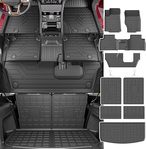 Vista 25 de powoq Tapete de carga compatible con Jeep Grand Cherokee L 2021-2025, revestimiento de carga Overland, revestimiento de carga de elastómero
