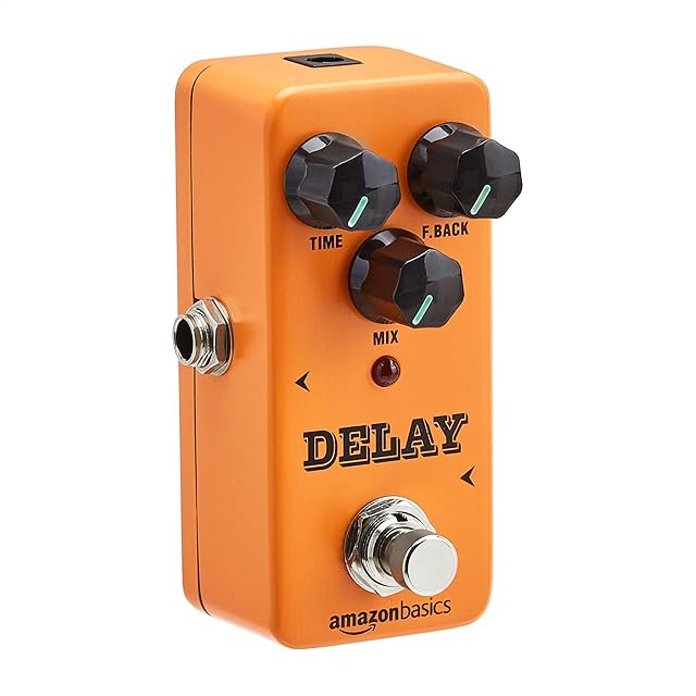 Amazon Basics Digital Delay Effect Sound Processor for Guitar and Bass