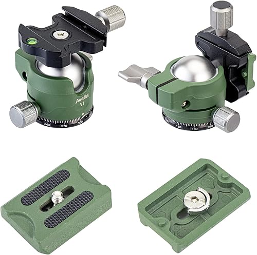 Miniatura 3 de Avella V1 - Trípode para cámara réflex digital (1.496 in), giro de 360 grados, diseño de ranura en forma de U, para cámara réflex digital Canon