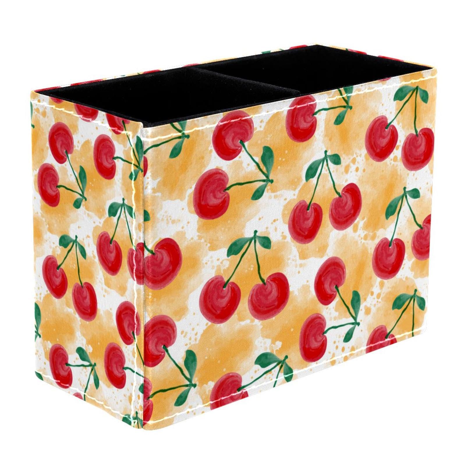 aufbewahrung von kirschen VAPOKF Stifthalter mit Kirschen-Motiv, 2 Fächer, Stifteköcher, Make-up-Pinsel, Aufbewahrung, Schreibtisch, Schreibwaren, Organizer für Home Office Bürobedarf & Schreibwaren Farbe:Turquoise Blue Muuto Stacked • Alle Silken Tofu