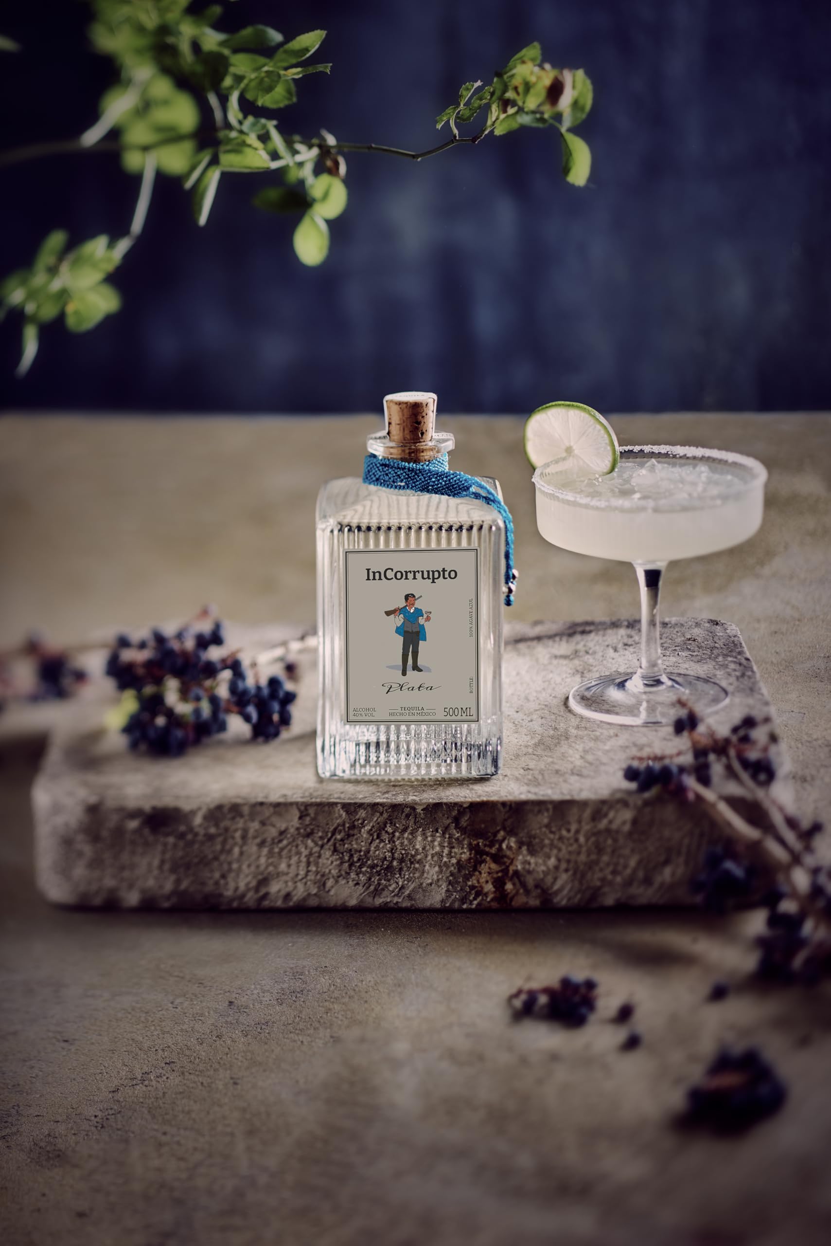 InCorrupto Plata Tequila 100% blaue Weber-Agave 40% vol 500 ml aus Jalisco Mexiko