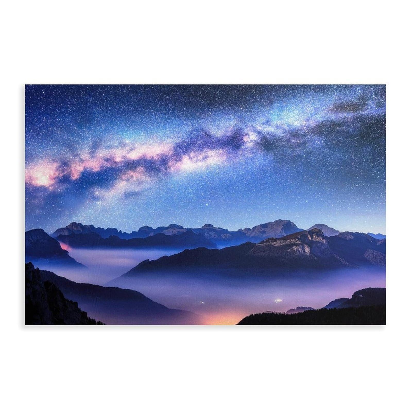 Bareronor Galaxy Poster Canvas Poster Bedroom Decor Landscape Office Room Decor Gift 24" L X 36" W