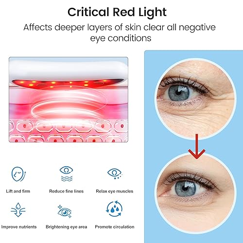 Miniatura 6 de Terapia de luz roja debajo de los ojos para revitaeyes, cápsulas para los ojos que reducen las bolsas para los ojos y las ojeras parches portátiles