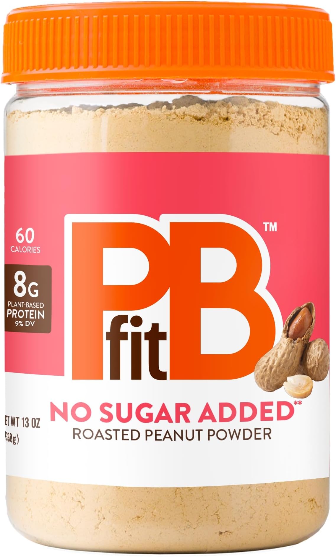 BetterBody Foods All-Natural Peanut Butter Powder, Sugar-Free, 13 Oz., 127976