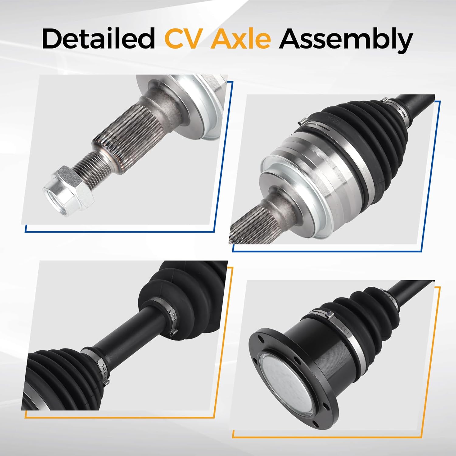 PAROD 2PCS 601009 Front CV Axle Assembly Fit for Cadillac Escalade ESV EXT, Chevy Avalanche 1500 Blazer K1500 Suburban K2500 Silverado Classic Tahoe, GMC Sierra Yukon XL, Drive & Passenger