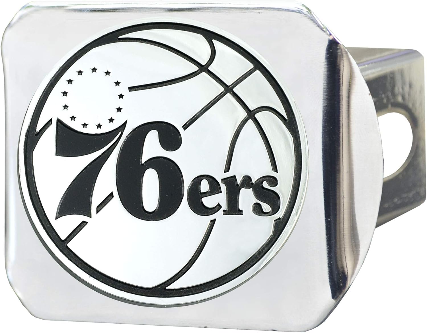 FANMATS NBA Unisex-Adult Hitch Cover - Chrome