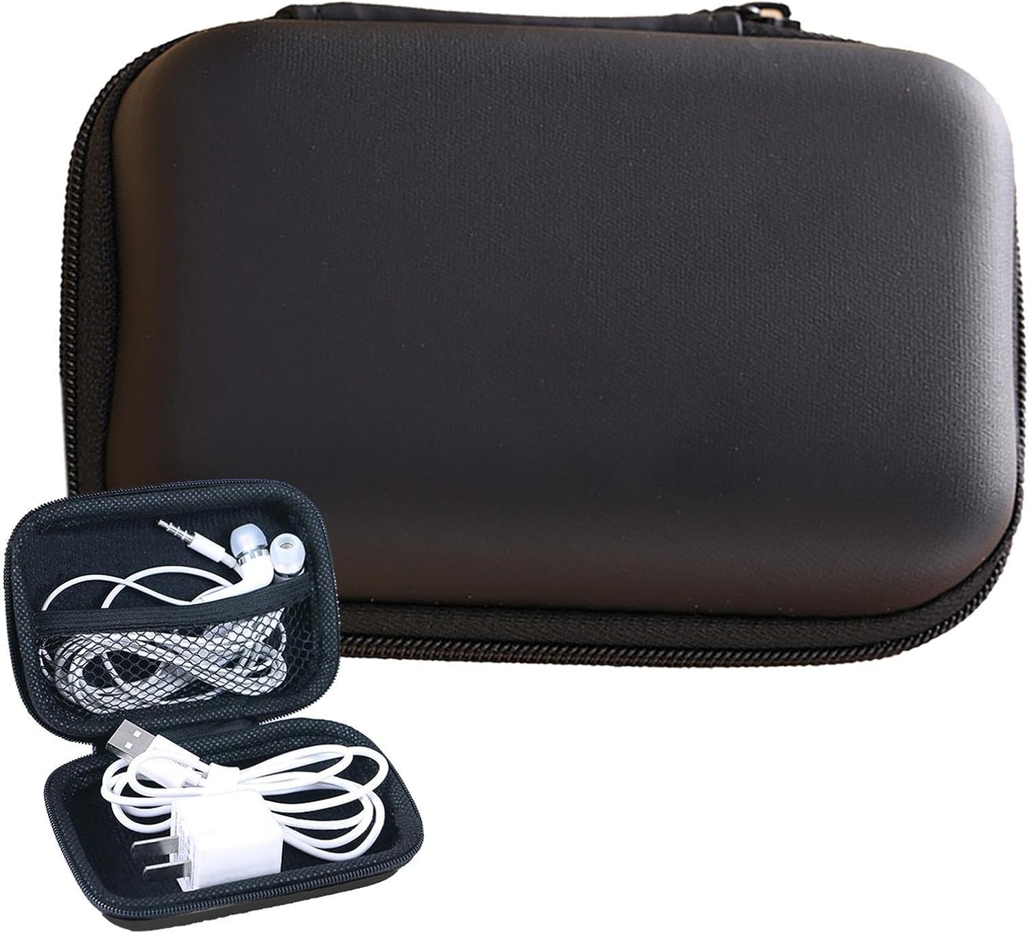 Electronic Organizer, Portable Waterproof Earphone Bag, Cable Organizer, Travel Electronics Organiser, Travel Pouch Case Storage Bag for Cables, Powerbank, Earphone, USB Sticks, Sd Card