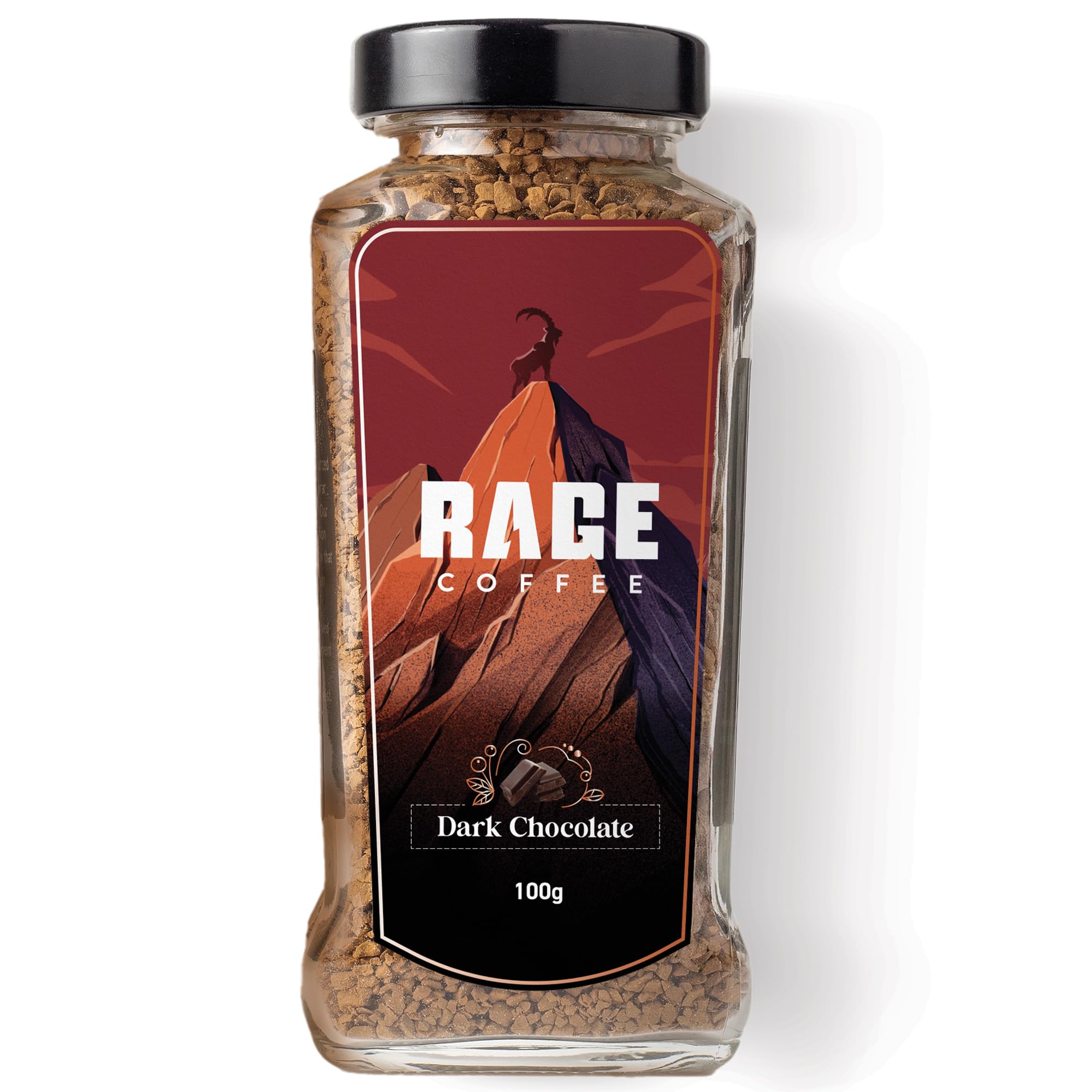 Rage Coffee Dark Chocolate Instant coffee - Premium Arabica