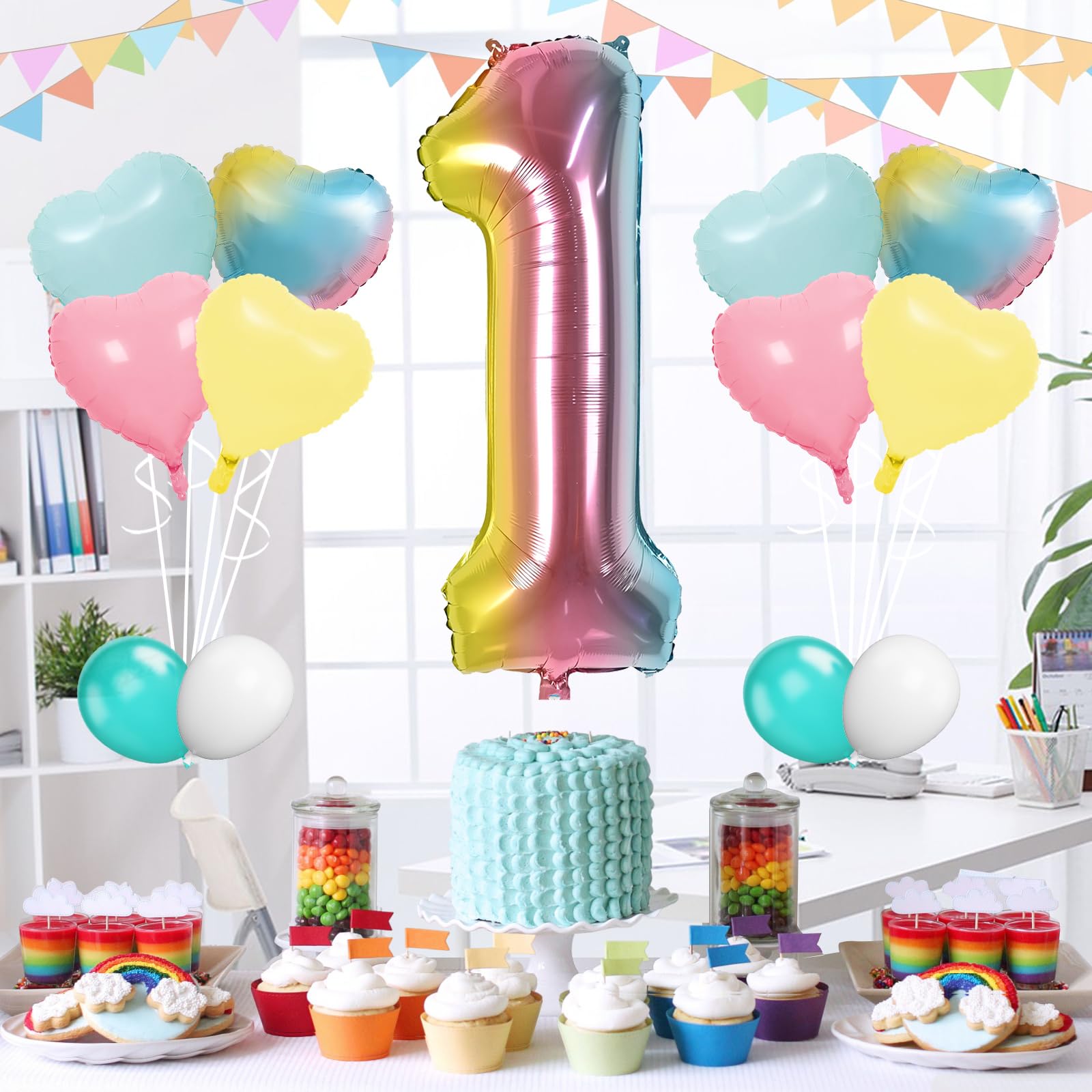 Cream Number 60 Balloons,40 Inch 60 Balloons Giant Helium Foil Mylar Beige 60 Balloon Number For Birthday Party Anniversary Decorations