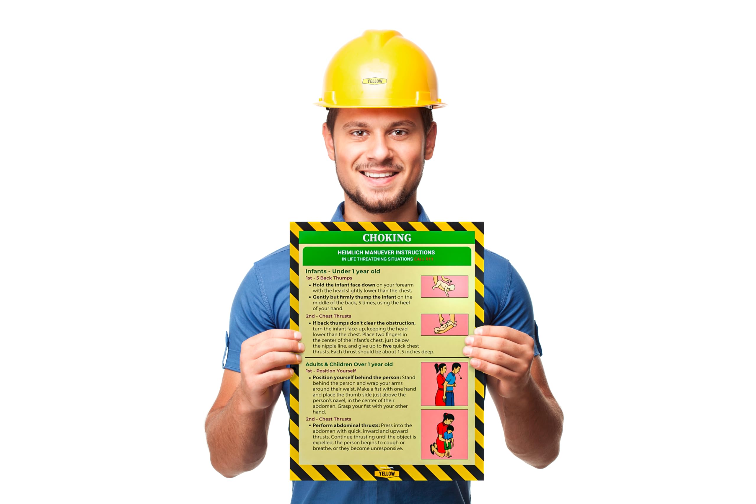 Dry Erase Sticky Notes Yellow Safety® - Workplace Safety Poster - Non ...