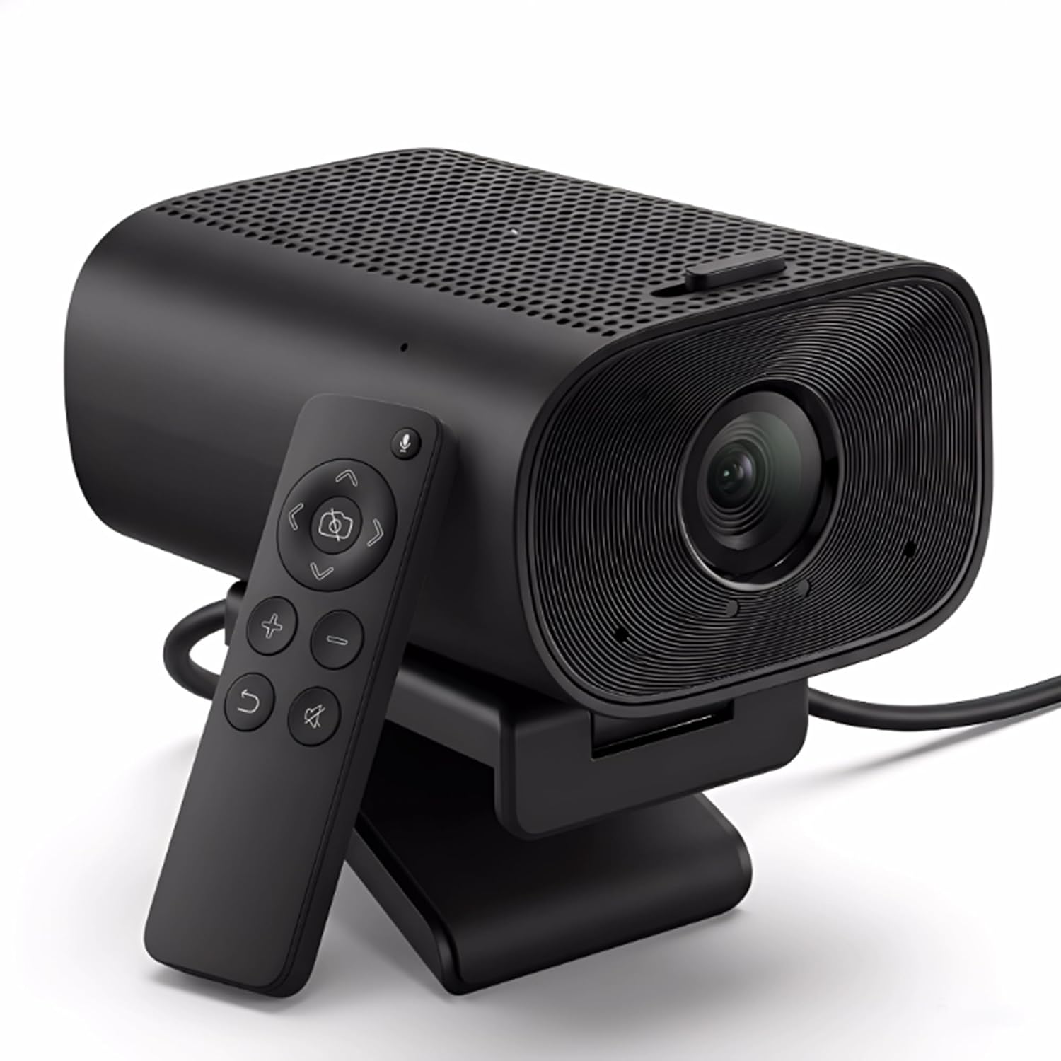 ROTOPATA 4K Webcam with Microphone and Speaker, All-in-One Conference Camera, 120° Wide Angle Web Cam with Auto Framing, Remote Zoom, AI Noise Reduction USB Camera for PC Desktop Laptop Zoom OBS