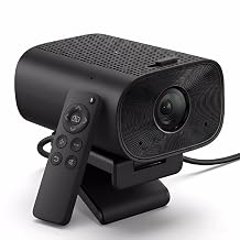 ROTOPATA 4K Webcam with Microphone and Speaker, All-in-One Conference Camera, 120 Wide Angle Web Cam with Auto Framing, Remote Zoom, AI Noise Reduction USB Camera for PC Desktop Laptop Zoom OBS