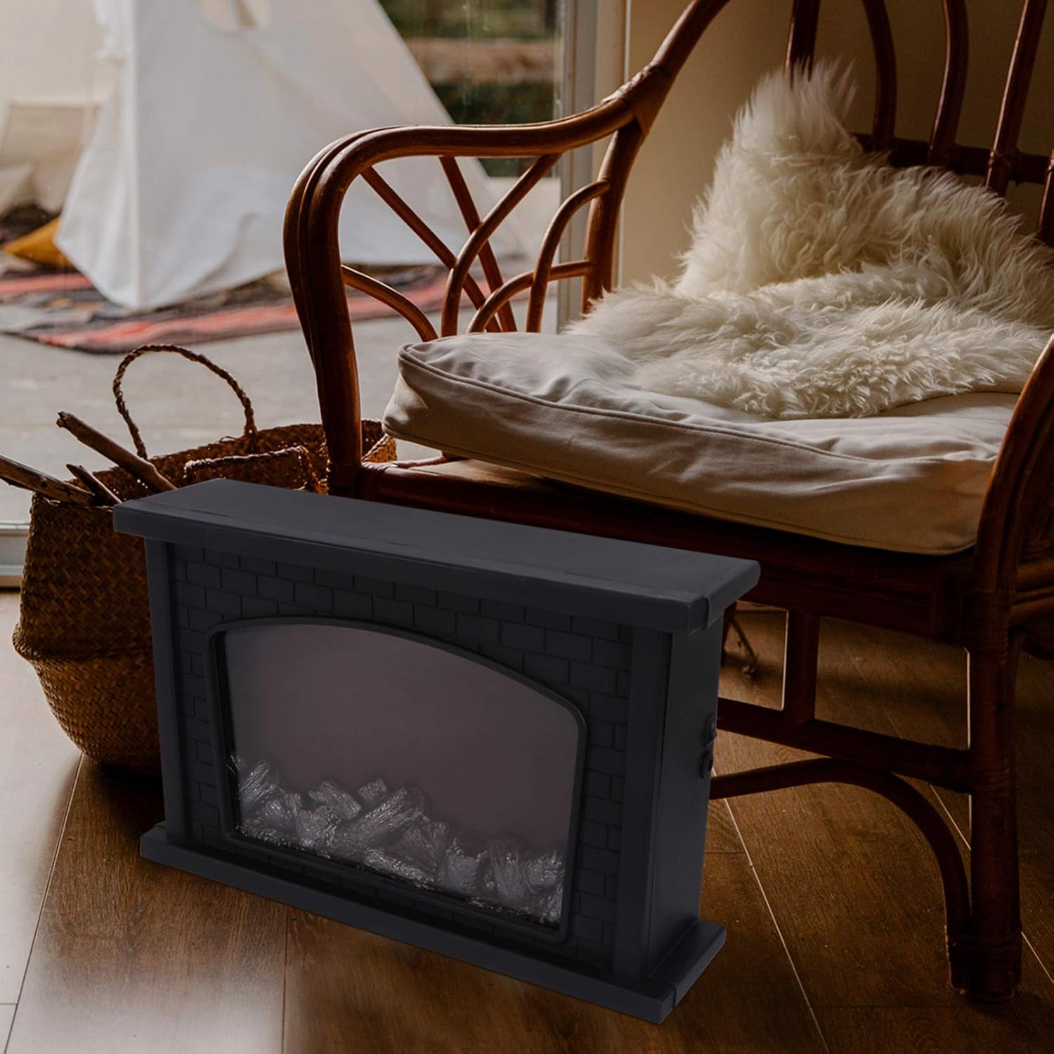 1pc Flame Lamp Decor Led Christmas Light for Home Creative Fireplace Ornament Battery USB Dual Use for Parties Weddings and Holiday Decor