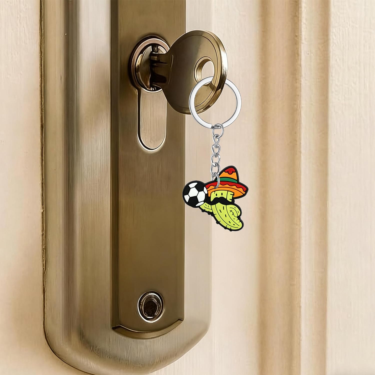 USA Canada Mexico Soccer Keychain, Stylish Soccer Ball Keychain for Purse, Handbag, Backpack & Bag Decoration
