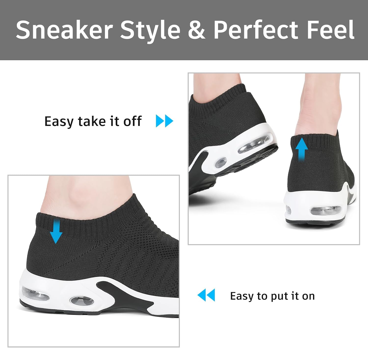 Steel Toe Shoes for Women with Arch Support, Lightweight Comfortable Work Safety Shoes Slip Resistant Indestructible Sneakers - Image 4