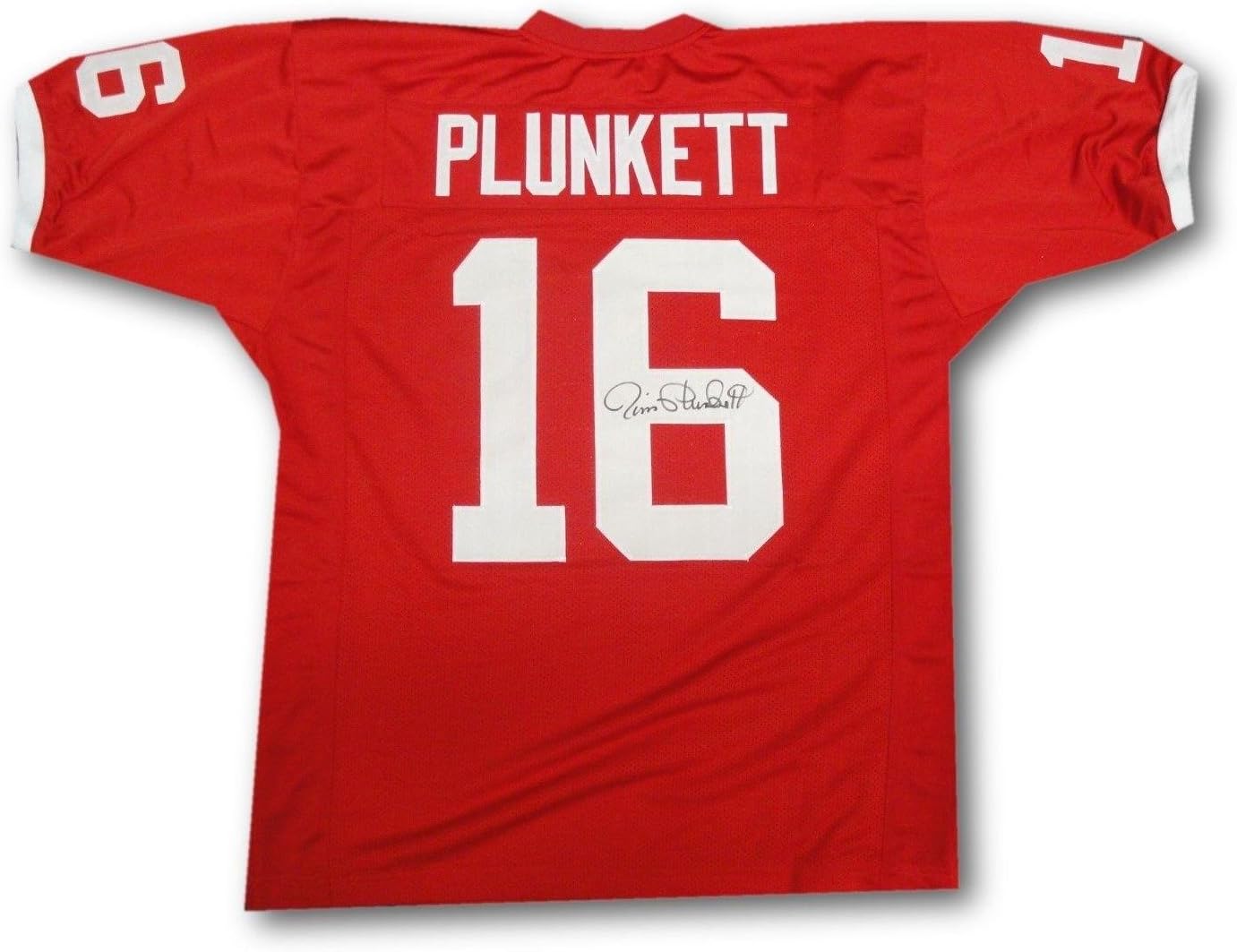 Jim Plunkett Autographed Jersey 16 Stanford School COA Autographed