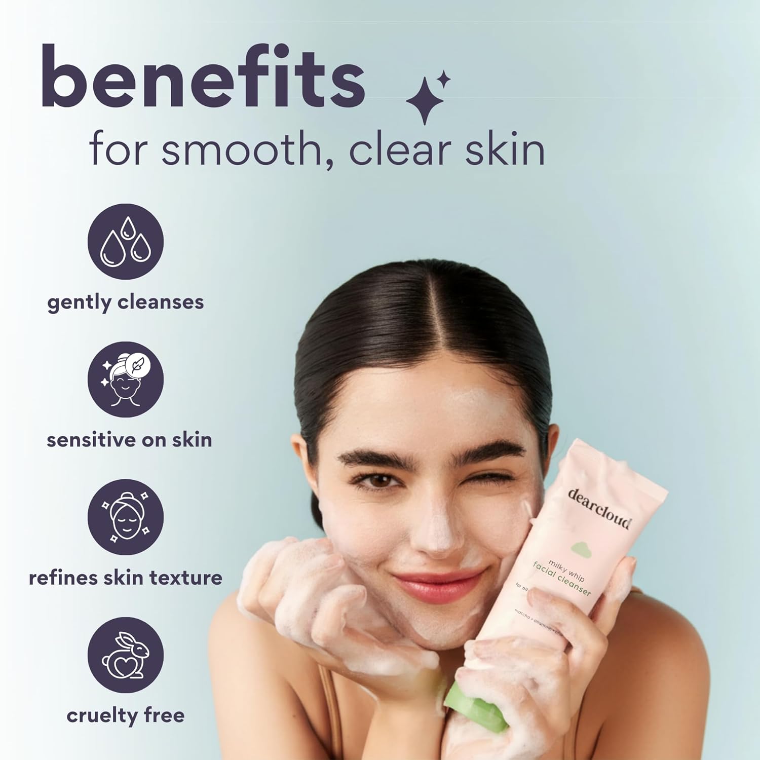 dearcloud Double Cleanse Duo – Matcha Facial Cleanser & Detox Oil Cleanser - Korean Skin Care for Deep Pore Cleaning, Gentle Face Wash & Eye Makeup Removal - Image 4