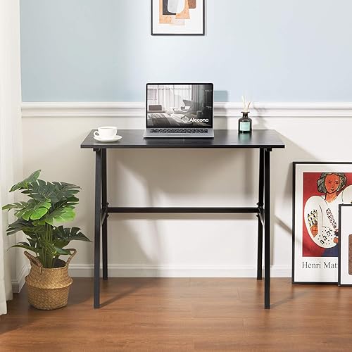 Miniatura 7 de Alecono X002EYTOCB - Escritorio pequeño para computadora de 35 pulgadas, escritorio para niños para espacios pequeños, estación de trabajo simple en