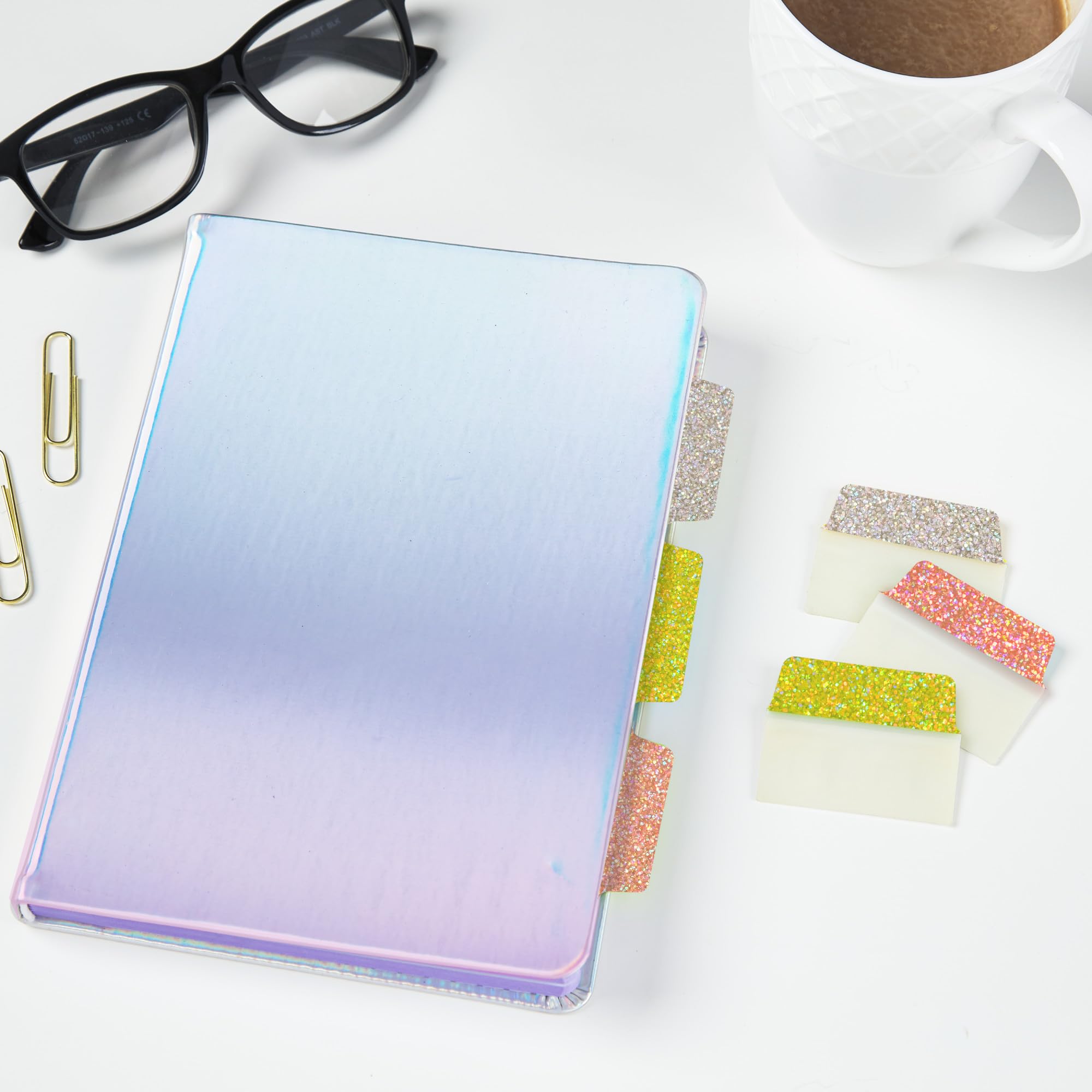 Avery Multi-Use Ultra Tabs, 2" x 1.5", Holographic Sunset Ombre Colors, 18 Repositionable Page Tabs (74148) - Image 7