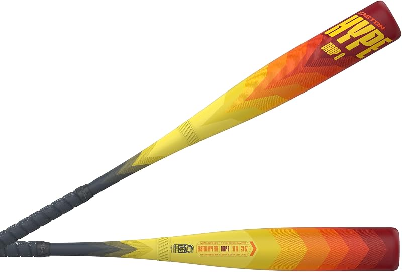 Bate de béisbol Hype FIRE | EE.UU. | -5/-8/-10 Caída | Barril de 2 3/4" | Compuesto de 2 piezas
