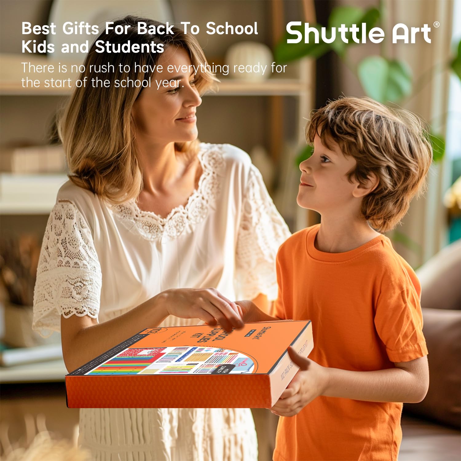 Shuttle Art 102 teiliges Schulsachen Set, Schulbedarf Box für Schulanfang, Einschulung, Malstifte, Schreibwaren für Kinder und Studenten, Bleistifte, Stifte, Marker, Radiergummis, Notizbücher, Ordner