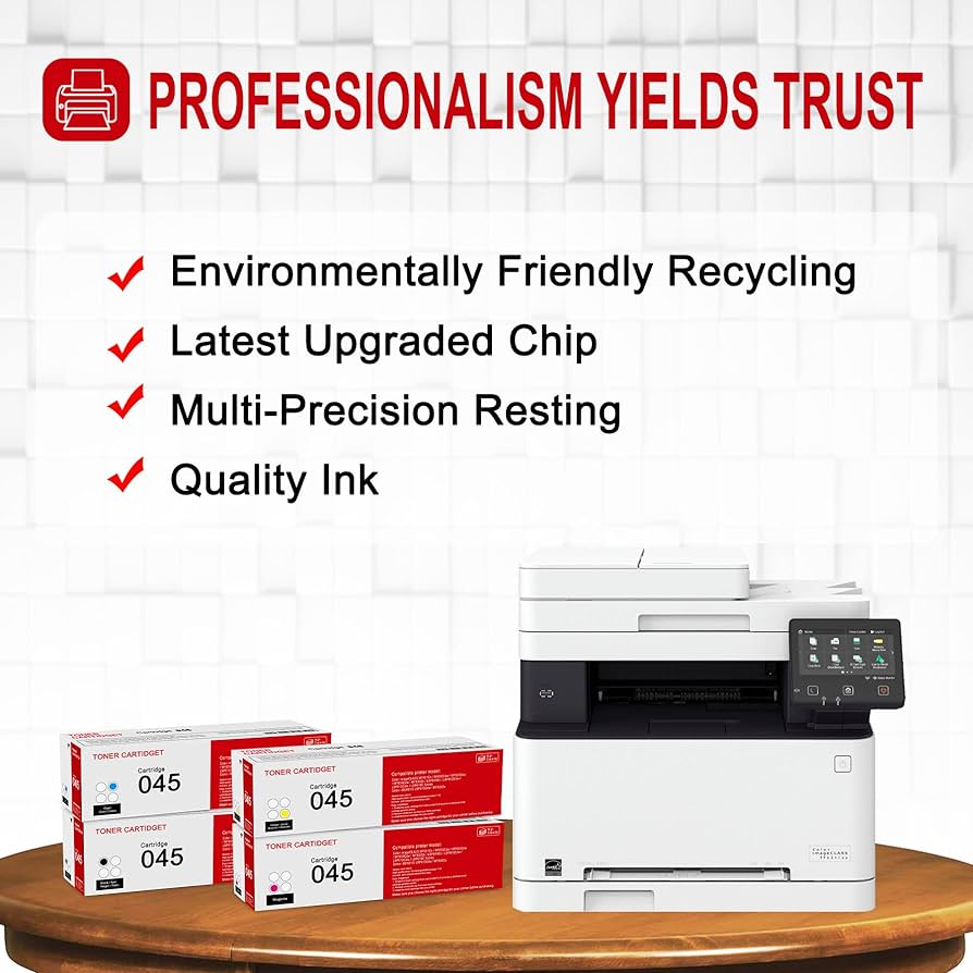 Amazon.com: 4 Pack 045 BK/C/M/Y Toner Cartridge: Compatible