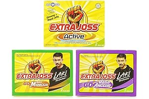 Joss & Main Extra Joss Active Energy Drink Powder Ginseng Grape Mango...