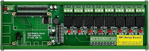Módulo de relé de alimentación para Raspberry Pi de 8 carriles DIN SPDT IoT Informática,Componentes,Dispositivos externos,Cajas de ordenador de sobremesa