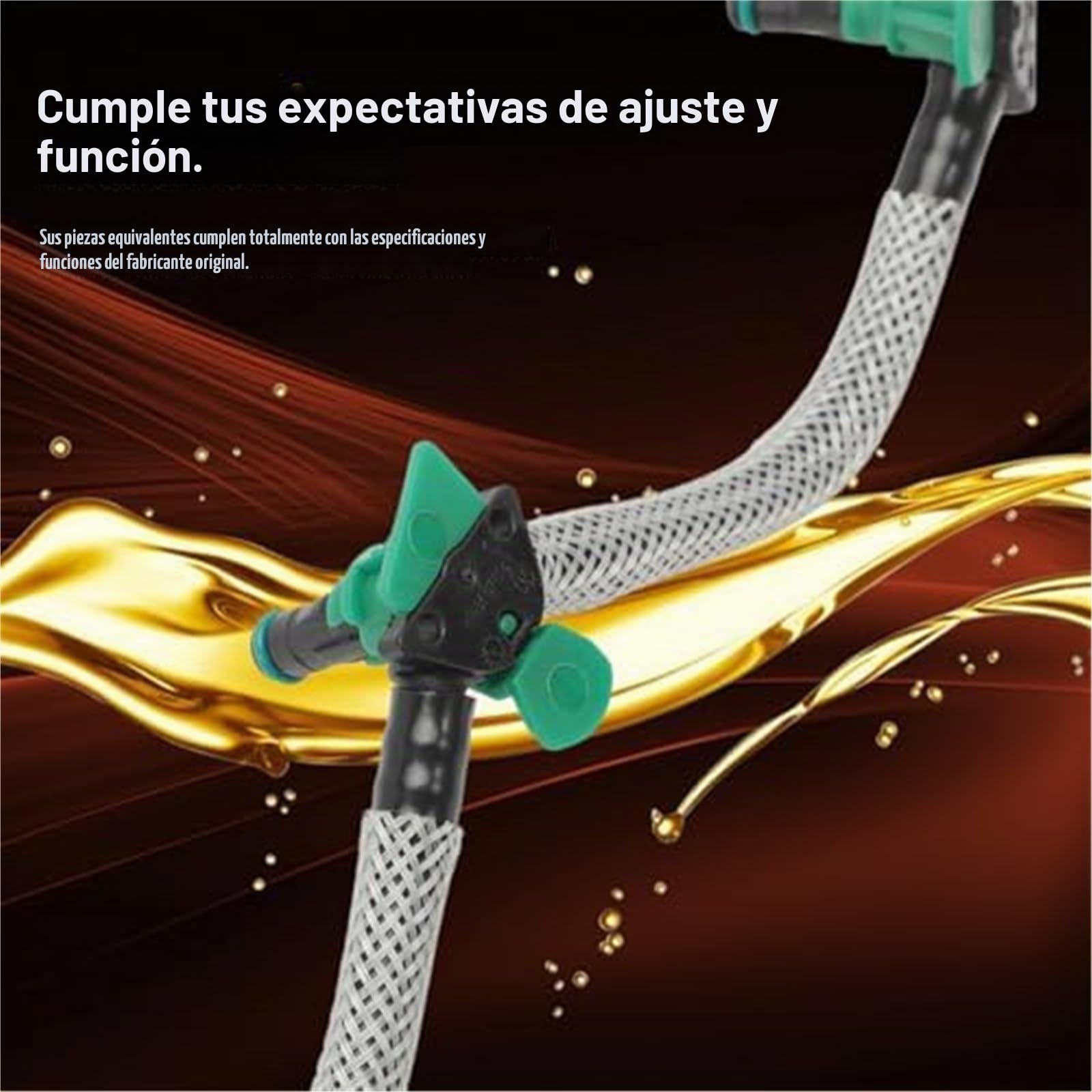 Tubo de retorno de fugas del inyector de combustible for Berlingo, C3, DS3, C4, DS4, C-Elysée, Partner y Expert 206, 207, 208, 301, 308, 2008, 1574.JK, 1574.EN Manguera de retorno de combustibl