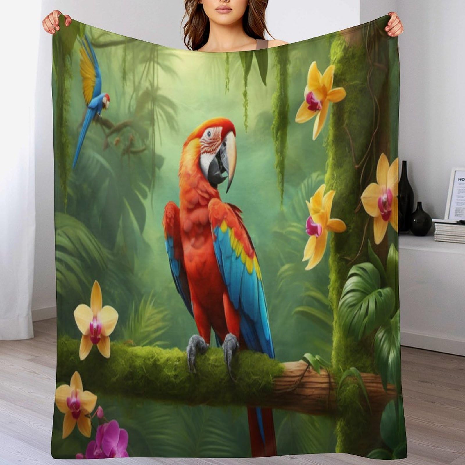 Manta de forro polar y franela para regalar en hogar medidas 130 x 150 cm