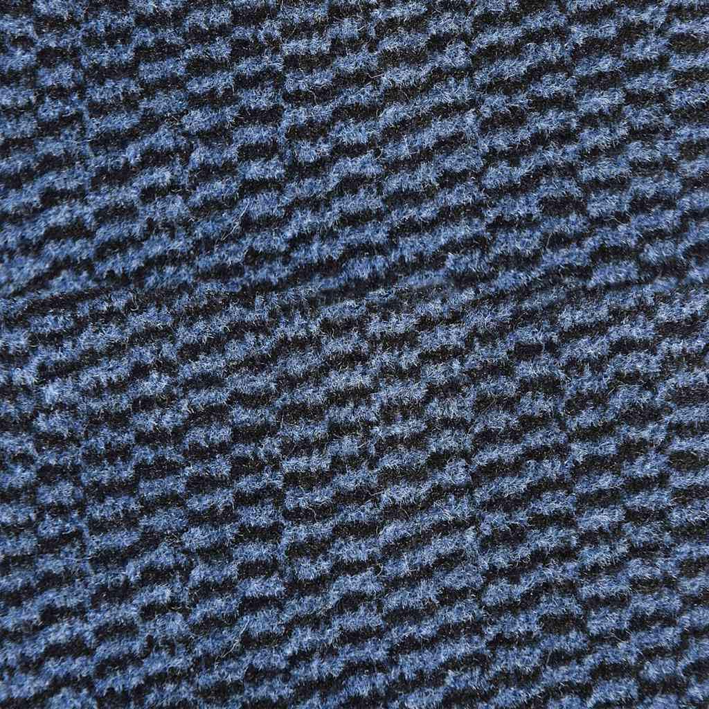 Zerbino blu 115 x 400 cm in robusto polipropilene con retro in PVC antiscivolo per ingresso, corridoio e terrazza coperta