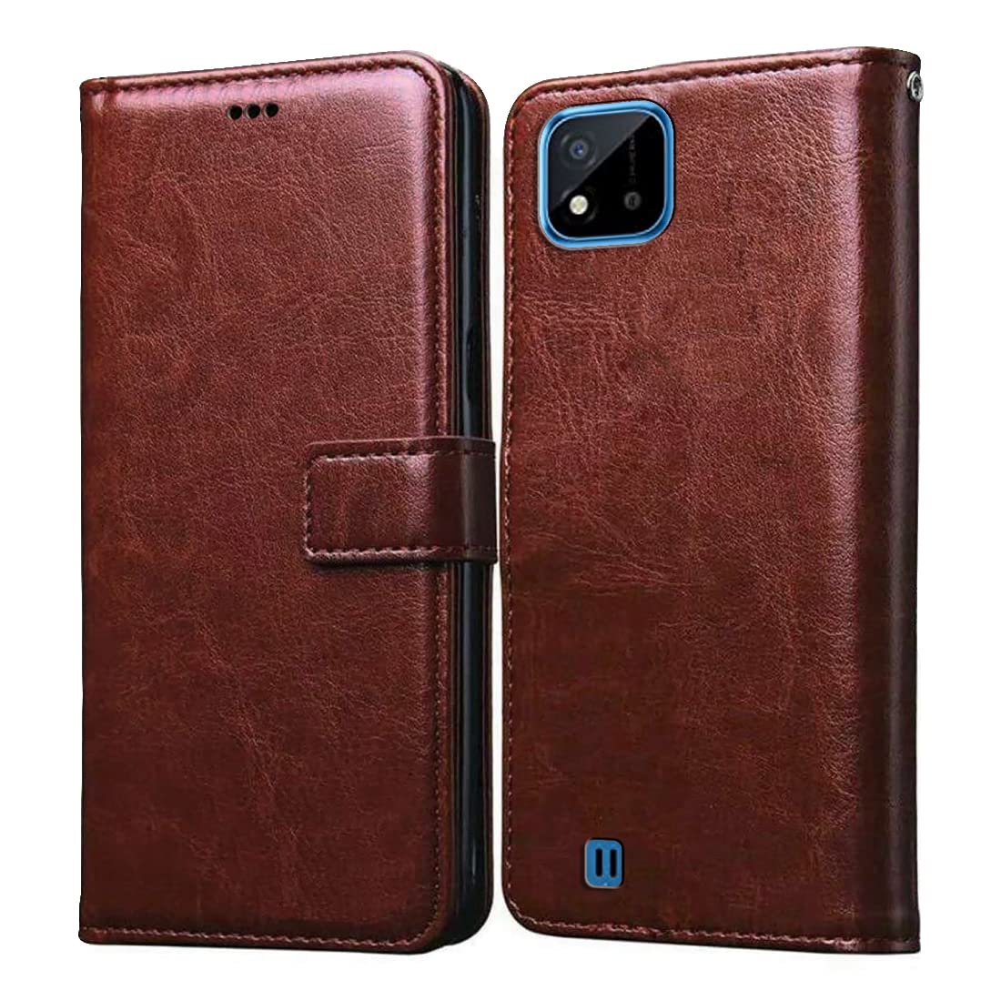 Casotec Flip Cover for Realme C11 (2021) | Premium Leather Finish | Inbuilt Pockets & Stand | Flip Case for Realme C11 (2021) (Brown) (B09QQDXG1K) Amazon Price History, Amazon Price Tracker