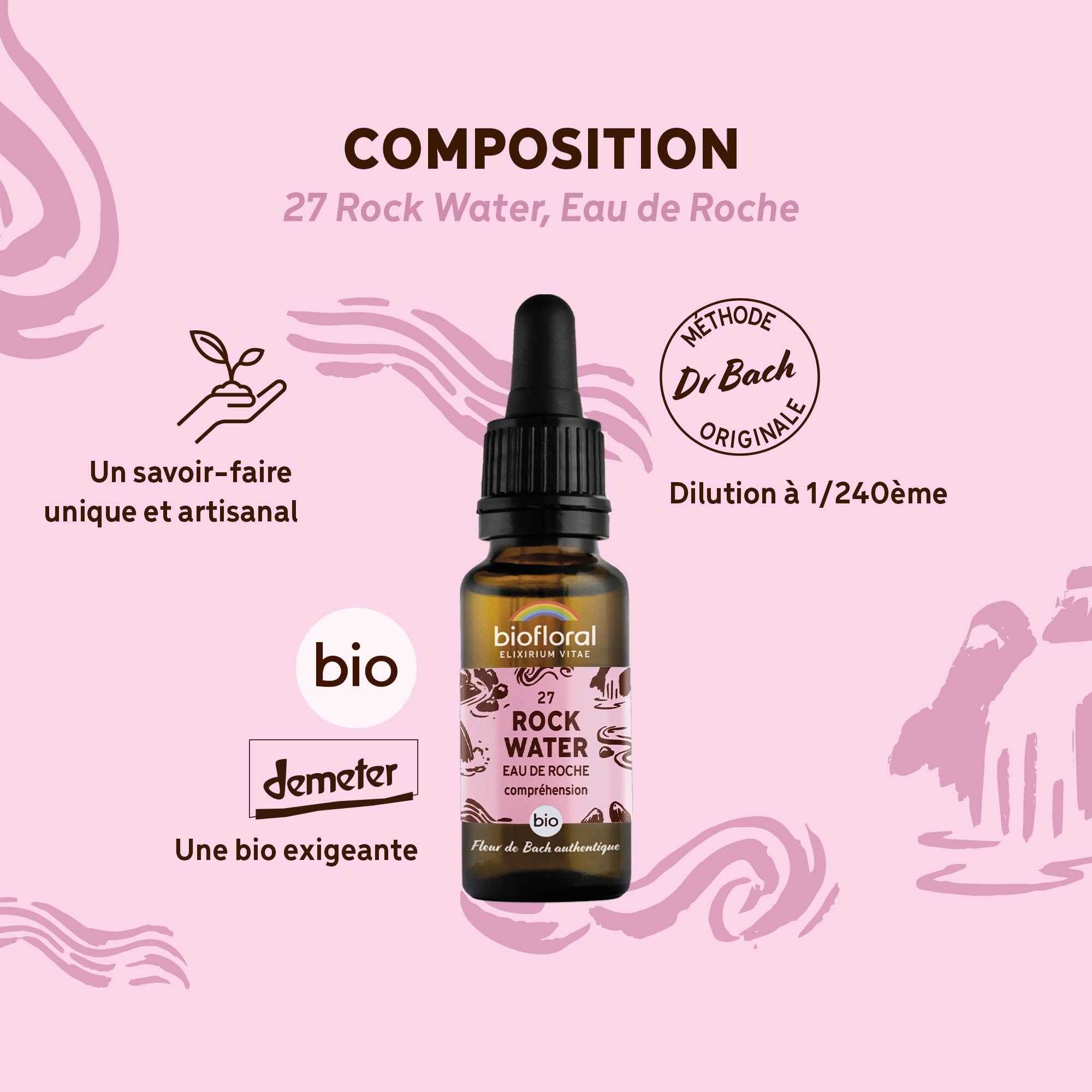 Fleurs de Bach Bio N°27 Rock water - 20ml