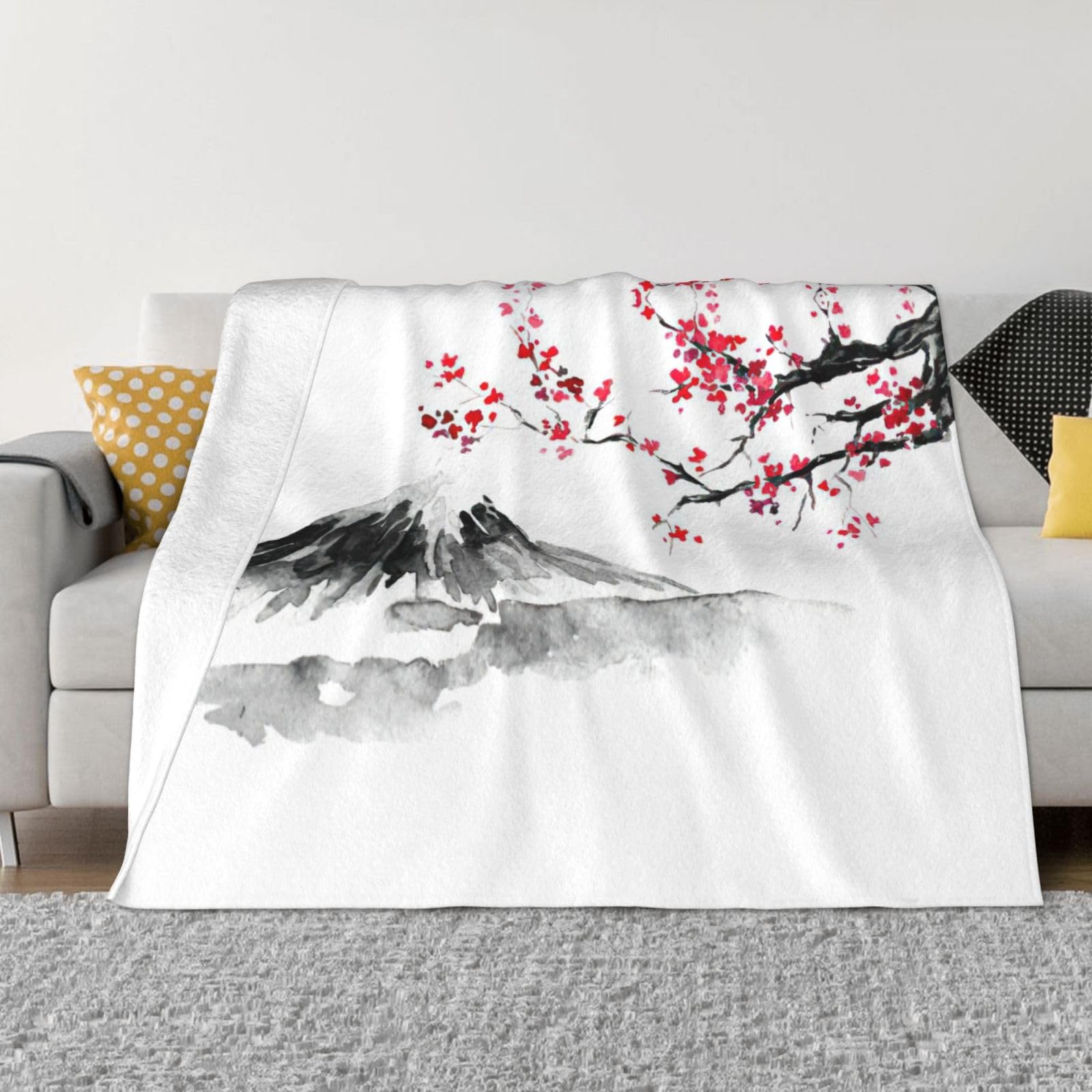 Couverture japonaise en flanelle super douce contre le froid OdDdot