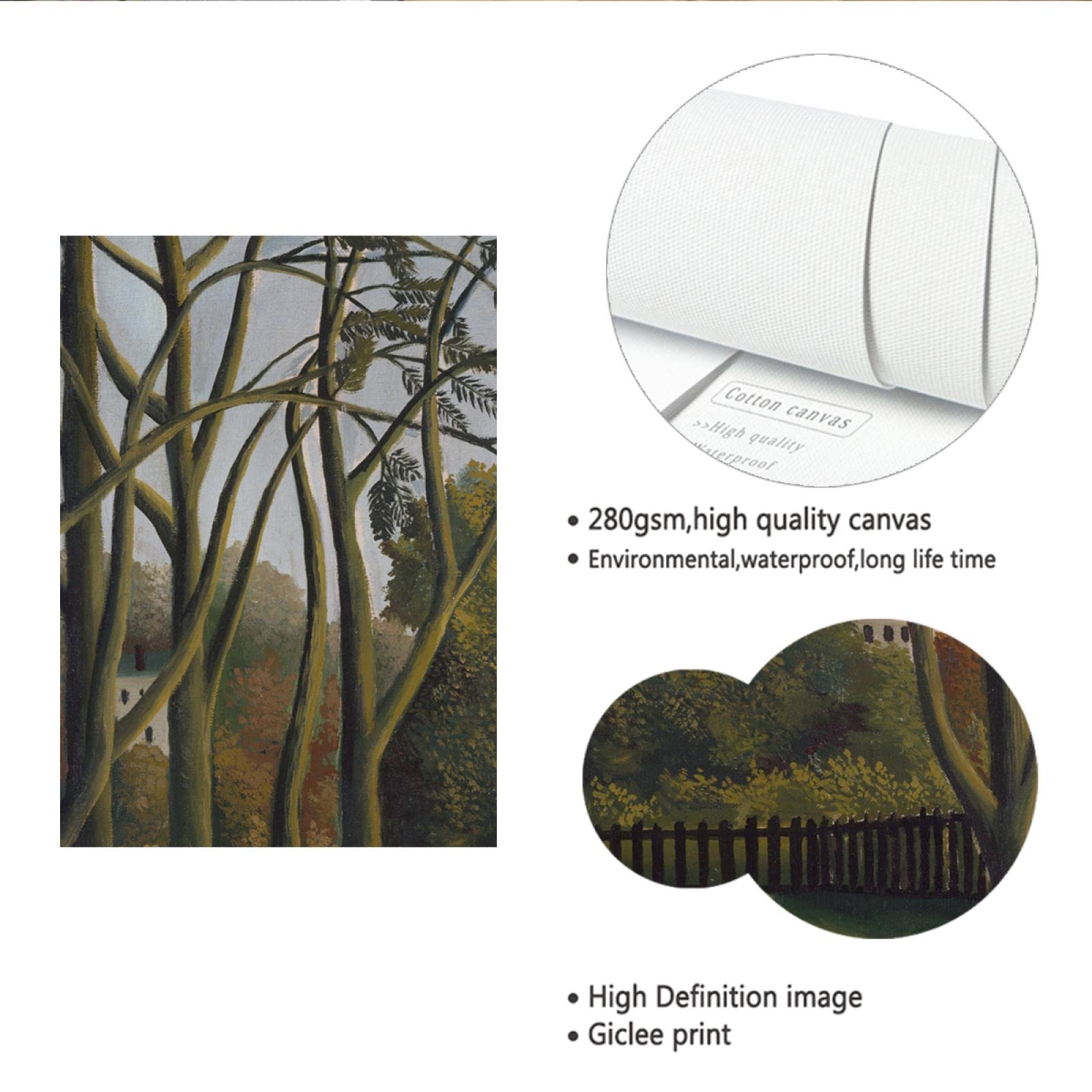 Surrealismo Decoración para el hogar Arte de la pared Impresión en lienzo Henri Rousseau Pintura Imágenes de obras de arte para la decoración de las paredes de la sala de estar70x84cm sin marco