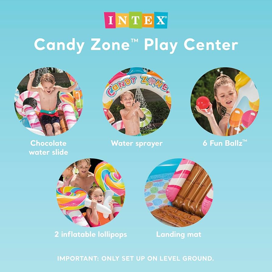 INDEX プール　キャンディーゾーン Amazon.com: INTEX Candy Zone Inflatable Kiddie Pool
