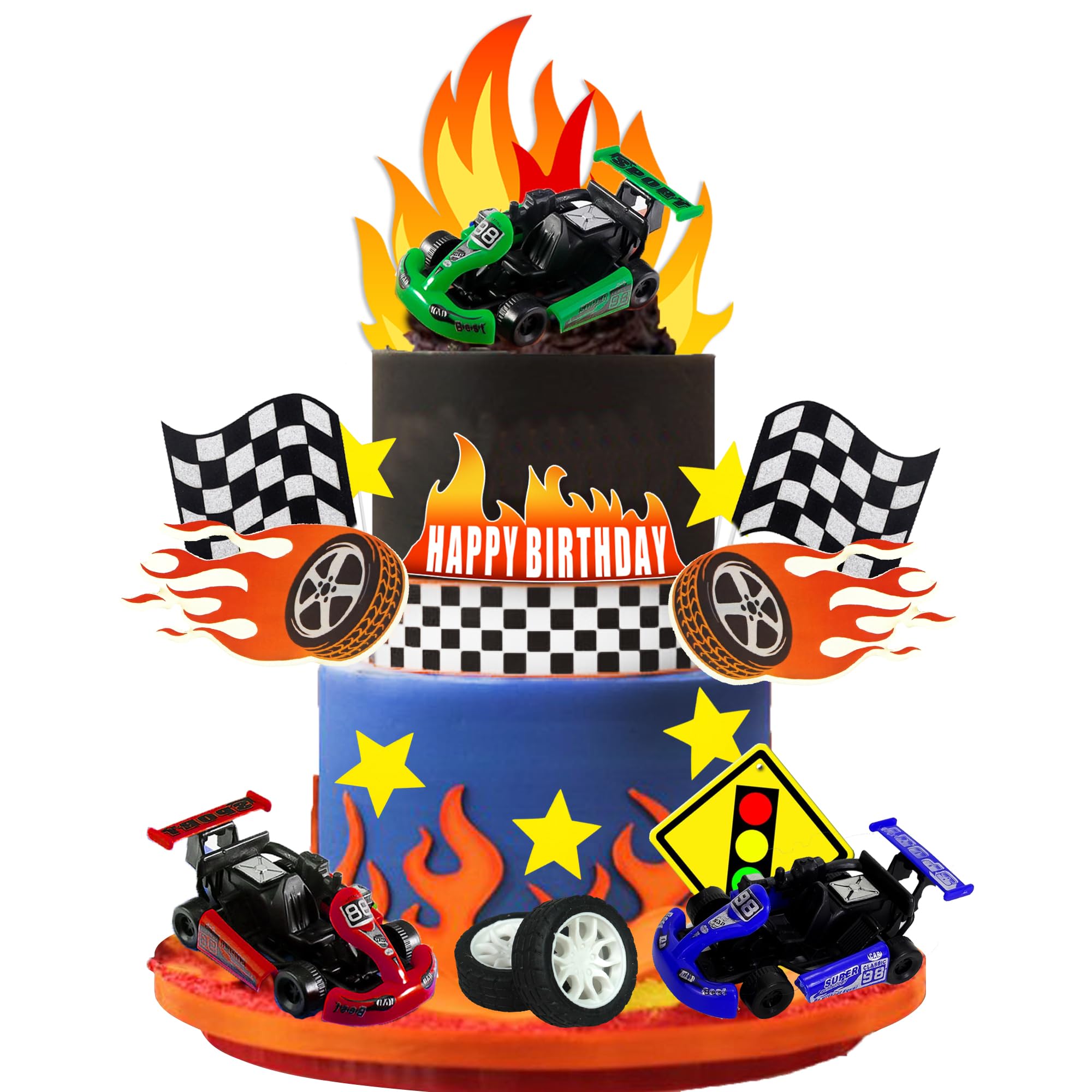 28 Pièces Chanteuse De Musique Gâteau Décoration Joyeux Anniversaire