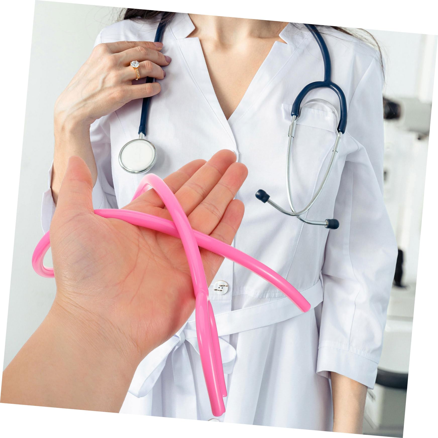 SOLUSTRE 15pezzi Estensione Per Stetoscopio Accessorio Per e Sostitutivo e Resistente Per Ospedali e
