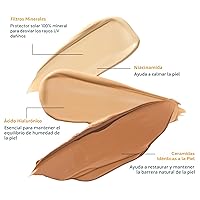 Vista 4 de CeraVe Protector solar mineral hidratante SPF 30 con tinte transparente, protector solar mineral tintado con óxido de zinc y dióxido de titanio, se