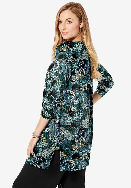 Jessica London Women's Plus Size Everyday Stretch Knit Open Front Cardigan