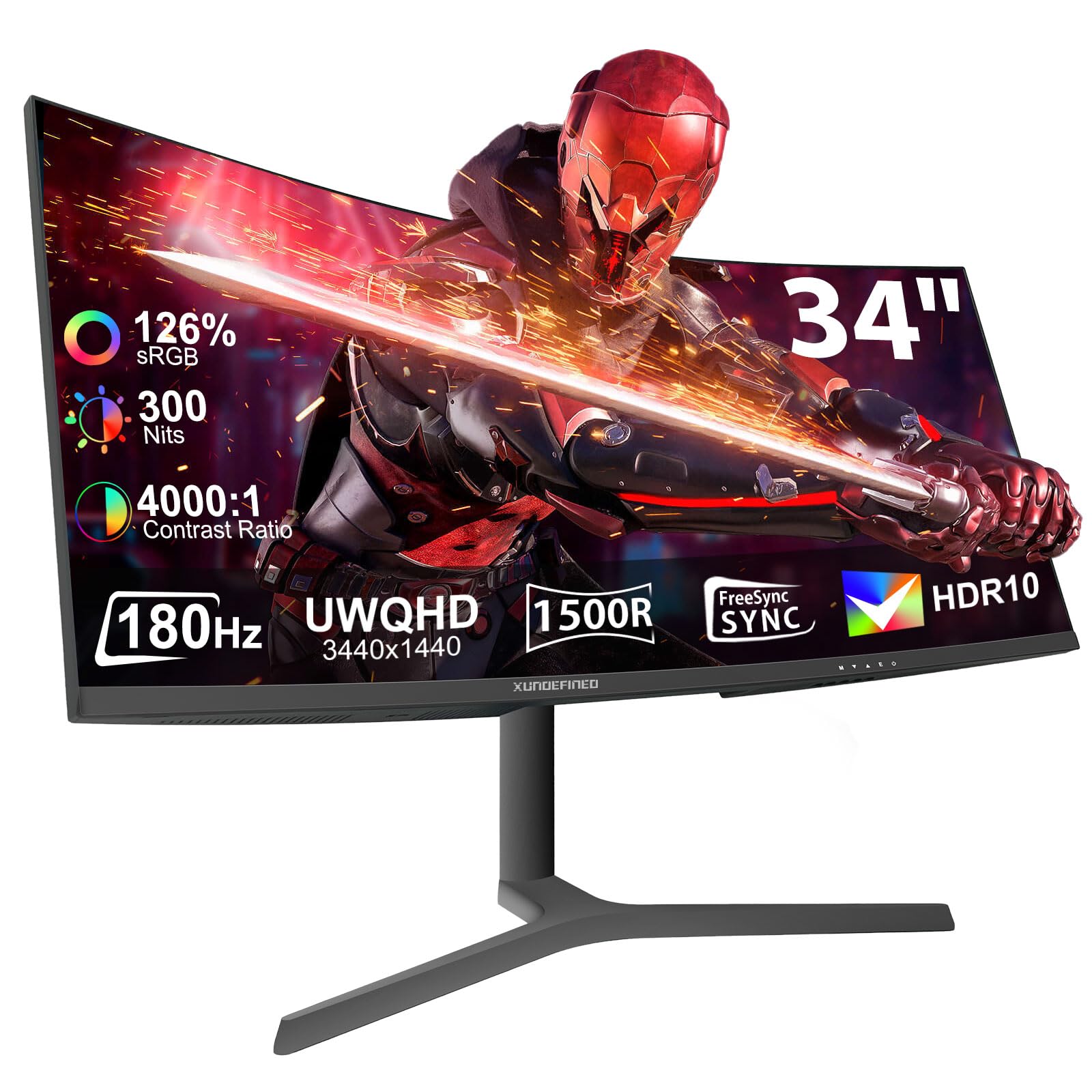 Amazon.com: 34 Inch Curved Monitor 180Hz, UWQHD 3440x1440p